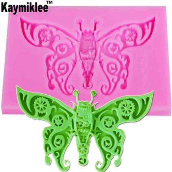 Kaymiklee M708 3D Drugelis UV Dervos, Silikono Formos Minkštas Šokolado Saldainiai Gumpaste Saldainis Kristalų Epoksidinės Minkštas Molis Kepti Įrankiai