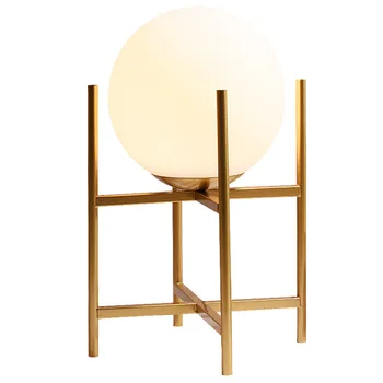 Šiaurės stiklo kamuolys stalo lempa kambarį arbatos stalo, stalas, miegamojo lovos dekoratyvinis stalo lempa kamuolys 4