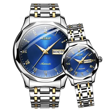 EZOPO Viršuje Prabanga Japonija Mechaninė Automatinė Mėgėjams Rankiniai Laikrodžiai Vyrams, Moterims Plieno Dienos Siųsti Reloj Mujer Hombre Pora Watch Laikrodis