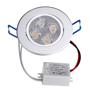 Super Ryškus LED Embedded Lubų Žemyn Šviesos Cool White&Šiltai Balta Ne Reguliuojamas 85-265V, Taupyti Energiją Šiltai balta/Šaltai balta 1