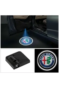 Alfa Romeo Baterija Klijų Pagal Durys, Logotipas - Automobilių Aksesuarai, Apšviečiamos Durų Logotipą, Keisti, Papuošti Savo Automobilius