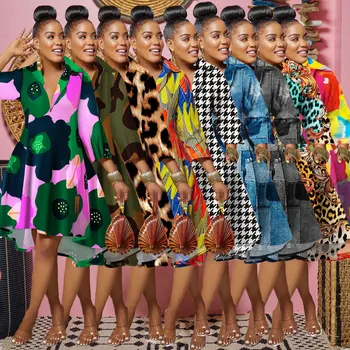 Afrikos Suknelės Moterims 2023 Pavasario Vasaros Dashiki Suknelė Afrikos Drabužių Mados Elegantiškas Suknelės Ponios Afrikos Drabužiai