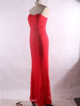 2023 Stebėjimo Moterų Ilga Suknelė Vestuves Nėrinių Mermaid Princesė Suknelės Raudona Homecoming Quinceanera Prom vakarinę Suknelę 4