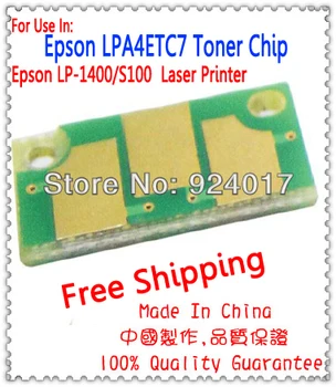 Tonerio Chip Epson LP-1400 LP-S100 Spausdintuvą Epson LP 1400 100 S100 LPA4ETC7 Pildymas Tonerių Kasetės Mikroschemą,Japonija Versija,