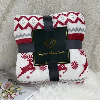 2021 m. rudens ir žiemos antklodė dvigubo sluoksnio sutirštės Flanelė Lapas ėriukų kašmyras čiužinys padengti antklodė Kalėdų klasika
