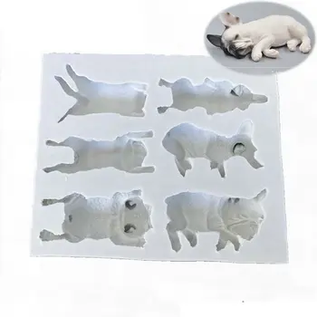 Pyragas Pelėsių Pet Šuniškas Gyvūnų apsauga nuo Pelėsių Silikono minkštus saldainius, Šokolado, Kepimo 3D Šuo Silikono formos