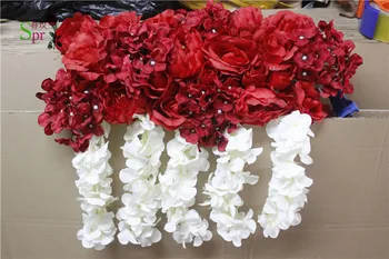 SPR raudona vestuvių platfloor kelių švino gėlės 10vnt/daug arkos, gėlės, dekoracijos TV rodo apdailos gėlių