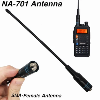 Originalus Nagojos NA-701 SMA-Moterų Antena UHF VHF Dual Band 