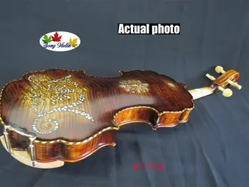 Baroko stiliaus DAINŲ Koncertas smuikui 4/4,lukšto inkrustacijos ant nugaros,Galingas garsas #11122