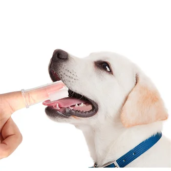 Karšto Pardavimo Super Minkštas Pet Piršto Dantų Šepetėlį Šuo, Katė, Valymo Reikmenys Netoksiškas Silikoninis Dantų Valymas Blogą Kvapą Priežiūros Pet Įrankiai 2