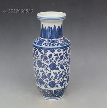Parengti Kinijos Klasikinės Juoda ir Balta Antikos Imitacija, Gėlių Dizaino Porceliano Vaza